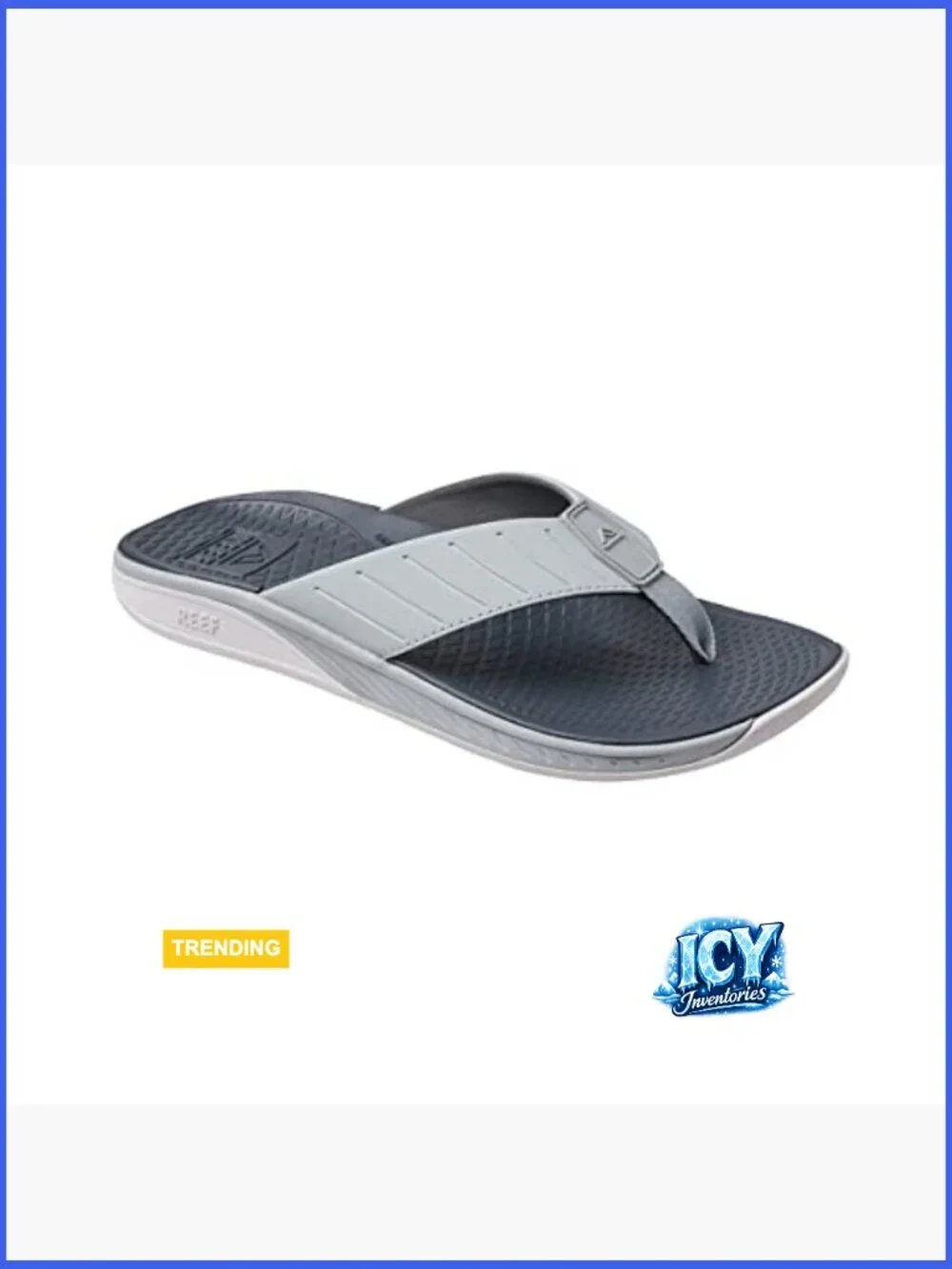 Men's Water Friendly Flip Flops with Arch Support & Non-Slip Traction